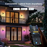Govee Govee Smart Outdoor Wall light, Lampe 2700-6500K, Mat