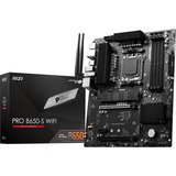 MSI PRO B650-S WIFI, socket AM5 carte mère socket AM5 Noir, RAID, 2.5 GbE-LAN, WiFi 6E, BT, Sound, ATX