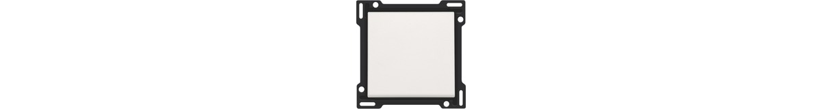 Niko Kit de finition pour interrupteur simple, Plaque centrale Blanc/Noir