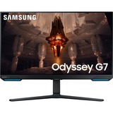 SAMSUNG Odyssey G7 G70B 32" 4K UHD Moniteur gaming  Noir, 2x HDMI, 1x DisplayPort, 2x USB-A, 1x RJ-45, 144 Hz
