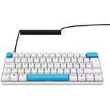 Sharkoon SKILLER SGK50 S4 Gen2 PBT, clavier gaming Blanc, Layout BE, Gateron G Pro 3.0 Yellow, BE Layout, Gateron G Pro 3.0 Yellow, RGB LED, Hot-swappable, 60%