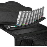 Wera Ceinture B Jeu de douilles Deep 1, avec entraînement 3/8", 9 pièces, Clés mixtes à cliquet Noir