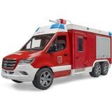bruder Véhicule de commandement des pompiers Mercedes Benz Sprinter avec son et lumière, Modèle réduit de voiture 02680