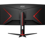 AOC CU34G2XE/BK 34" Curved UltraWide Moniteur gaming  Noir (Mat)/Rouge, HDMI, DisplayPort