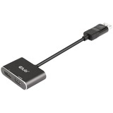Club 3D Concentrateur MST DisplayPort 1.4 vers DisplayPort + HDMI 4K60Hz M/F, Câble 
