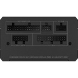 Corsair RM1000e (2024), 1000 Watt alimentation  Noir, 2x 12VHPWR, 2x PCIe, Gestion des câbles