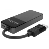 DeLOCK DisplayPort 1.4 > 3x HDMI MST, Répartiteurs de DisplayPort Noir, 0,125 mètre
