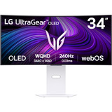 LG UltraGear 34GX90SA 34" Moniteur UltraWide gaming incurvé  Blanc, 240 Hz, HDMI, DisplayPort, LAN, USB-C, Audio, AMD FreeSync