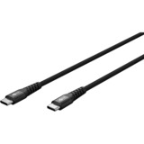 goobay Supersoft USB-C > USB-C 2.0, Câble Noir, 1 mètre