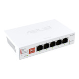 ASUS Switch non géré 5 ports 2,5 G Blanc, Hub réseau domestique, Répartiteur Ethernet pour bureau, Plug and Play, Fonctionnement silencieux