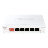 ASUS Switch non géré 5 ports 2,5 G Blanc, Hub réseau domestique, Répartiteur Ethernet pour bureau, Plug and Play, Fonctionnement silencieux