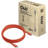 Club 3D Câble USB-C certifié Orange, 3 mètres, 240 W