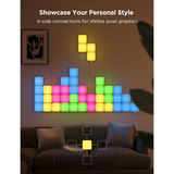 Govee Smart Mini Panel Lights Expansion Kit - 6-pack, Lampe Expansion, wifi 2.4GHz + Bluetooth