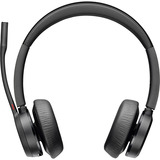 HP Poly Voyager 4320 UC on-ear headset casque  Noir, Bluetooth, USB-A, ANC, dock de charge