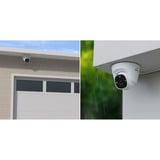 Reolink P344, caméra dôme intelligente 12 MP PoE avec projecteur, Caméra de surveillance Blanc