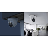 Reolink P344, caméra dôme intelligente 12 MP PoE avec projecteur, Caméra de surveillance Blanc