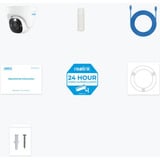 Reolink P344, caméra dôme intelligente 12 MP PoE avec projecteur, Caméra de surveillance Blanc