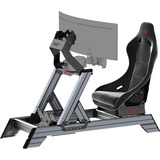 Res-Tech Smart Cockpit + GT Seat, Simulateur de course Noir/gris, Profilé aluminium