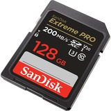 SanDisk Extreme PRO SDXC 128 Go, Carte mémoire Noir, UHS-I, Classe 10, U3, V30