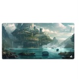 Sharkoon SKILLER SGP40 D6, Tapis de souris gaming sarcelle/multicolore
