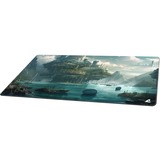 Sharkoon SKILLER SGP40 D6, Tapis de souris gaming sarcelle/multicolore