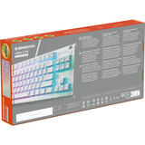 SteelSeries Apex 3 TKL, clavier gaming Blanc, Layout États-Unis, SteelSeries Whisper-Quiet, US layout, SteelSeries Whisper-Quiet, RGB LED, TKL