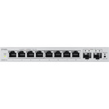 Zyxel 8-Port GbE + 2 GbE Uplink Web Managed, Switch Gris