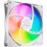 be quiet! Light Wings LX PWM ventilateurs de boîtier RGB  Blanc, 3 pièces, 140 x 140 x 25 mm, Pack de 3, Ventilateur, 14 cm, 1200 tr/min, 95 m³/h, Blanc
