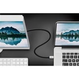 goobay USB-C 4.0 > DisplayPort, Câble Noir/Argent, 2 mètres