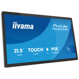iiyama ProLite TW2223AS-B3P, Affichage public Noir, Full HD, IPS, 10 points tactiles, PoE, Android 14