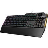 ASUS TUF Gaming K1, clavier gaming Noir, Layout États-Unis,  US layout, RGB