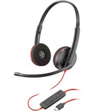 HP Poly Blackwire 3220 Stereo USB-C casque on-ear Noir, PC