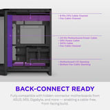NZXT H6 RGB+ boîtier midi tower Noir | 2x USB-A | 1x USB-C | RGB | Verre trempé