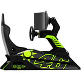 Res-Tech GT Cockpit VR/46 Limited Edition, Simulateur de course Noir/néon vert, Capots fibre de carbone
