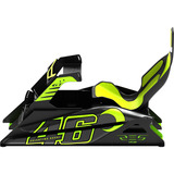 Res-Tech GT Cockpit VR/46 Limited Edition, Simulateur de course Noir/néon vert, Capots fibre de carbone