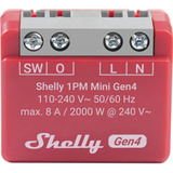 Shelly 1 PM Mini Gen4, Relais Rouge
