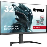 iiyama G-Master Red Eagle GCB3280QSU-B2 31.5" Moniteur gaming incurvé Noir, 1x DisplayPort, 2x HDMI, 2x USB-A, 180 Hz