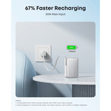 Anker Nano Power Bank 45W, Powerbank Blanc/gris