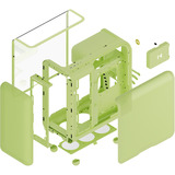 HYTE X50 Matcha Milk boîtier midi tower Vert clair | 2x USB-A | 1x USB-C | Window