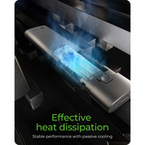 ICY BOX Spade Case 1806, Boîtier disque dur Noir, Boîtier externe M.2 NVMe, USB-C