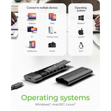 ICY BOX Spade Case 1806, Boîtier disque dur Noir, Boîtier externe M.2 NVMe, USB-C