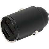 Mobiparts Double chargeur de voiture Noir