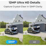 Reolink NVS8-12MD4, 12 MP PoE intelligent, Caméra de surveillance 4 pièces, 12 MP, PoE, 2 To