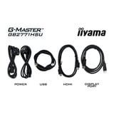 iiyama G-Master Red Eagle GB2771HSU-B1 27" Moniteur gaming  Noir, 240 Hz, HDMI, DisplayPort, audio, USB-C, NVIDIA G-Sync