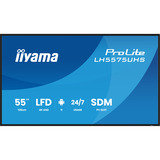 iiyama ProLite LH5575UHS-B2AG, Affichage public Noir (Mat), 3x HDMI | 1x DisplayPort | LAN | WiFi | 24/7