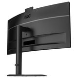 AOC CU34E4CW 34" Moniteur UltraWide incurvé  Noir, HDMI, DisplayPort, Audio, LAN, USB-C, Webcam