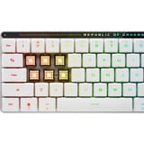 ASUS ROG Falchion RX Low Profile, clavier gaming Layout États-Unis, ROG RX Red, US layout, ROG RX Red, 65%, RGB LED, USB / 2,4 GHz / Bluetooth