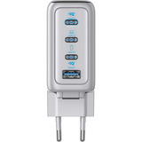 Anker 140W Zolo chargeur mural avec affichage LED Argent, 3x USB-C, 1x USB-A