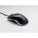 Ducky Feather Black & White, Souris gaming Noir/Blanc, 400 - 16.000 dpi, LED ARGB