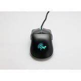 Ducky Feather Black & White, Souris gaming Noir/Blanc, 400 - 16.000 dpi, LED ARGB